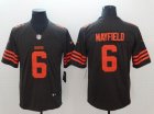 Browns #6 Baker Mayfield brown Nike Color Rush Limited Jerseys-BD