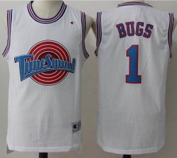 Bugs Bunny #1 Tune Squad white Basketball Jersey