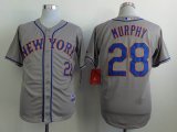 New York Mets Daniel Murphy #28 gray MLB jersey