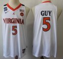 Virginia Cavaliers #5 Kyle Guy white College NCAA Basketball Jersey