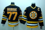 NHL Boston Bruins #77 BOURQUE Black Jersey