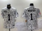 Panthers #1 Cam Newton Nike Arctic Camo 2024 Salute to Service Limited Jersey