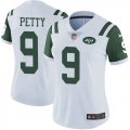 Women Nike New York Jets #9 Petty White Color Rush Limited Jersey