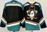 Anaheim Ducks black blue hockey jersey-PD