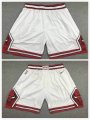 Nike Chicago Bulls white NBA shorts-xd