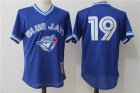 Toronto Blue Jays #19 Jose Bautista blue throwback baseball jersey