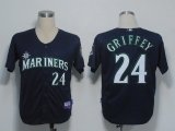 MLB Jerseys Seattle Mariners 24 Griffey Blue