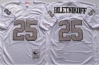 Oakland Raiders 25 Fred Biletnikoff White throwback NFL Jersey