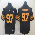 Pittsburgh Steelers #97 Cam Heyward Nike black gold Color Rush Limited Jersey