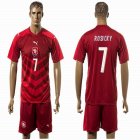 2016 Czech Republic team ROSICKY #7 red soccer jersey home