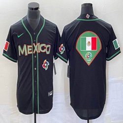 2023 World Cup Mexico blank black new majestic MLB baseball Jerseys-BD 54