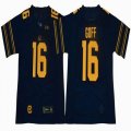 California Golden Bears #16 Jared Goff blue college football jerseys