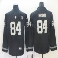 Nike Oakland Raiders #84 Antonio Brown black Color Rush Limited long sleeves Jersey