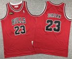 Youth Chicago Bulls #23 Michael Jordan red throwback nba basketball jerseys -XD