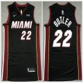 Nike Miami Heat #22 Jimmy Butler black nba basketball jersey -XD