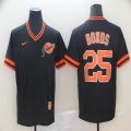 Nike San Francisco Giants #25 Barry Bonds black throwback baseball jerseys