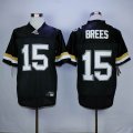 Purdue Boilermakers Jersey#15 Drew Brees black college football jersey