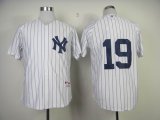 New York Yankees 19# mlb white Jersey