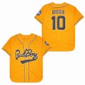 Bad Boy #10 Biggie Yellow Movie Baseball Jersey