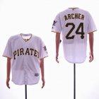 Pittsburgh Pirates #24 Chris Archer white majestic baseball jersey