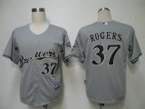 MLB Jerseys Milwaukee Brewers 37 Rogers Grey