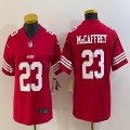 Youth Nike San Francisco 49ers #23 Christian McCaffrey red Color Rush Limited Jersey-BD 03