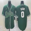 Nike Boston Celtics #0 Jayson Tatum green nba basketball jersey with short sleeves