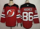 Adidas New Jersey Devils #86 Jack Hughes red Ice Hockey jersey