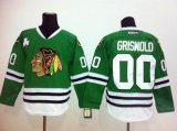 Reebok Chicago Blackhawks #00 Clark Griswold Green nhl Jersey