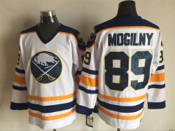 Buffalo Sabres #89 Alexander Mogilny CCM white ice hockey jersey