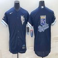 Nike kansas city royals blank blue majestic MLB baseball jerseys -BD 06