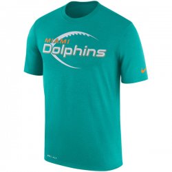 Men\'s Miami Dolphins Nike Aqua Legend Icon Performance T-Shirt