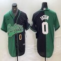 Nike Boston Celtics #0 Tatum green black splits baseball jerseys Joint name-BD 01