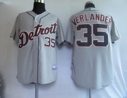 Detroit Tigers 35# Verlander Grey mlb jersey