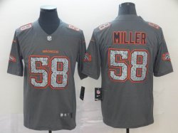 Nike Broncos #58 Von Miller gray fashion Color Rush Limited Jerseys