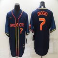 Nike Houston Astros #7 Biggio dark blue majestic baseball jerseys city version