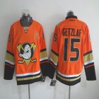 New Anaheim ducks 15 Ryan Getzlaf ornage ice hockey jersey