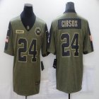 Nike Washington Redskins #24 Antonio Gibson Green 2021 Salute to Service Limited Jersey