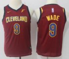 Youth Nike Cleveland Cavaliers #9 Dwyane Wade red nba basketball jersey-MHD