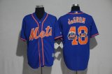 2017 New York Mets Jacob DeGrom #48 blue Majestic baseball jerseys