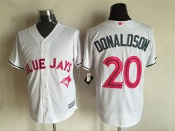 2016 Toronto Blue Jays #20 Josh Donaldson white Majestic baseball Jerseys