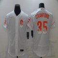 San Francisco Giants #35 Brandon Crawford white City Version Flexbase Authentic Collection Jersey