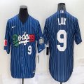 Nike Los Angeles Dodgers #9 Gavin-Lux blue throwback majestic baseball Jerseys-BD 04