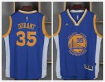 Golden State Warriors #35 Kevin Durant blue nba basketabll Jersey