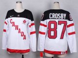 Canada team Sidney Crosby 87 white black women NHL hockey jerseys 100th