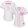 2017 Women Washington Nationals #6 Anthony Rendon white majestic mlb jersey