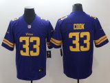 Minnesota Vikings #33 Dalvin Cook Purple Color Rush Limited Jersey 01