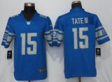 Nike Detroit Lions 15 Tate lll Nike Blue 2017 Vapor Untouchable Limited Player jersey