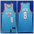 Nike Chicago Bulls #8 Zach LaVine skyblue basketball Jerseys-HL