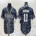 Nike Dallas Cowboys #11 Micah Parsons gray camo baseball jerseys Joint name-BD